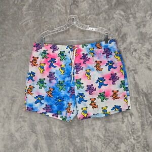 Grateful Dead Ripple Junction Men Large Swim Shorts Trunks Tie Dye Dancing Bears